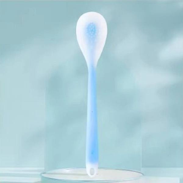 Applicatore per la schiena in silicone con manico lungo